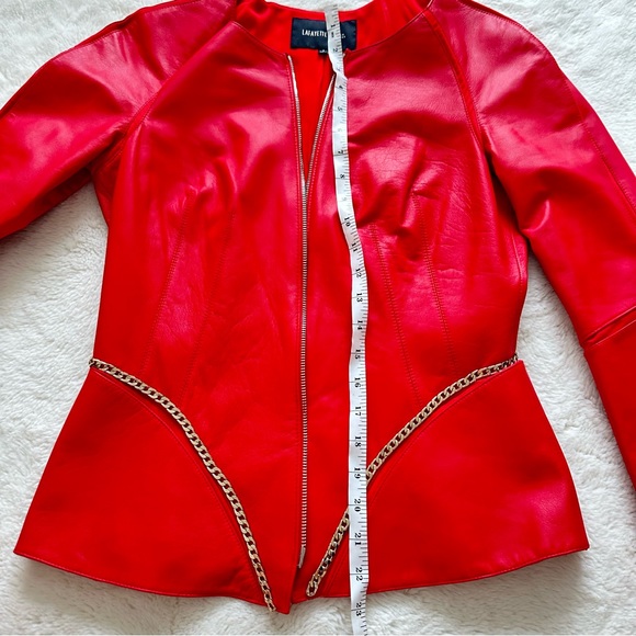 NEW!!! Lafayette 148 New York leather jacket size 4 US Retail 950$! - Picture 10 of 11
